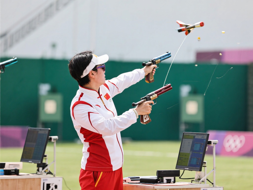 飞碟射击作为奥运会中的经典项目之一，以高